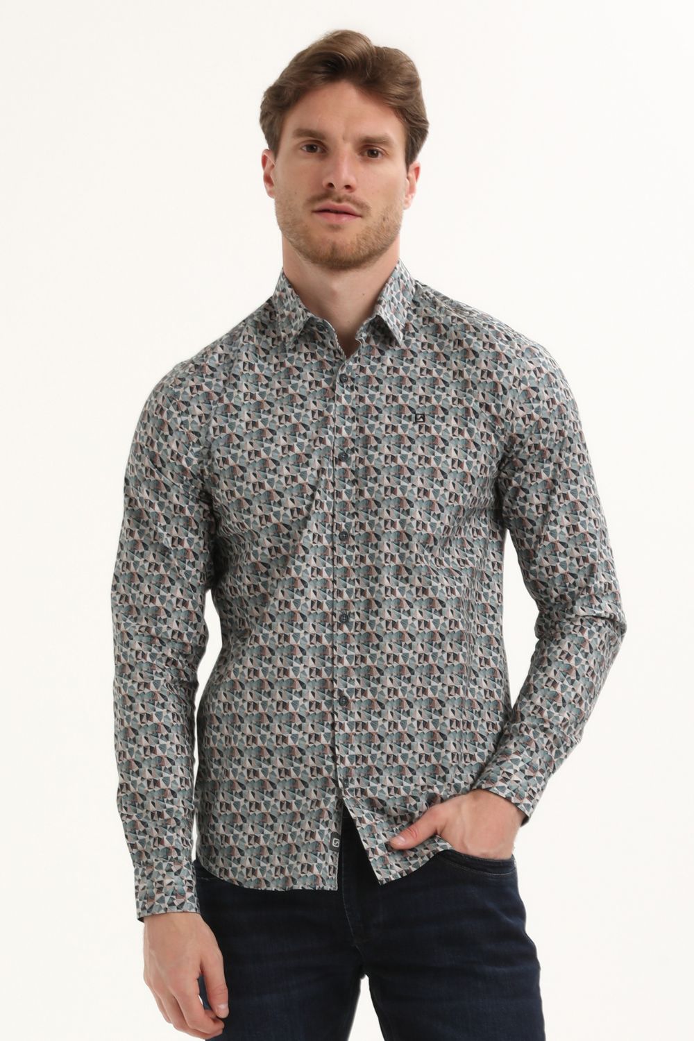 Gabbiano overhemd lange mouw
