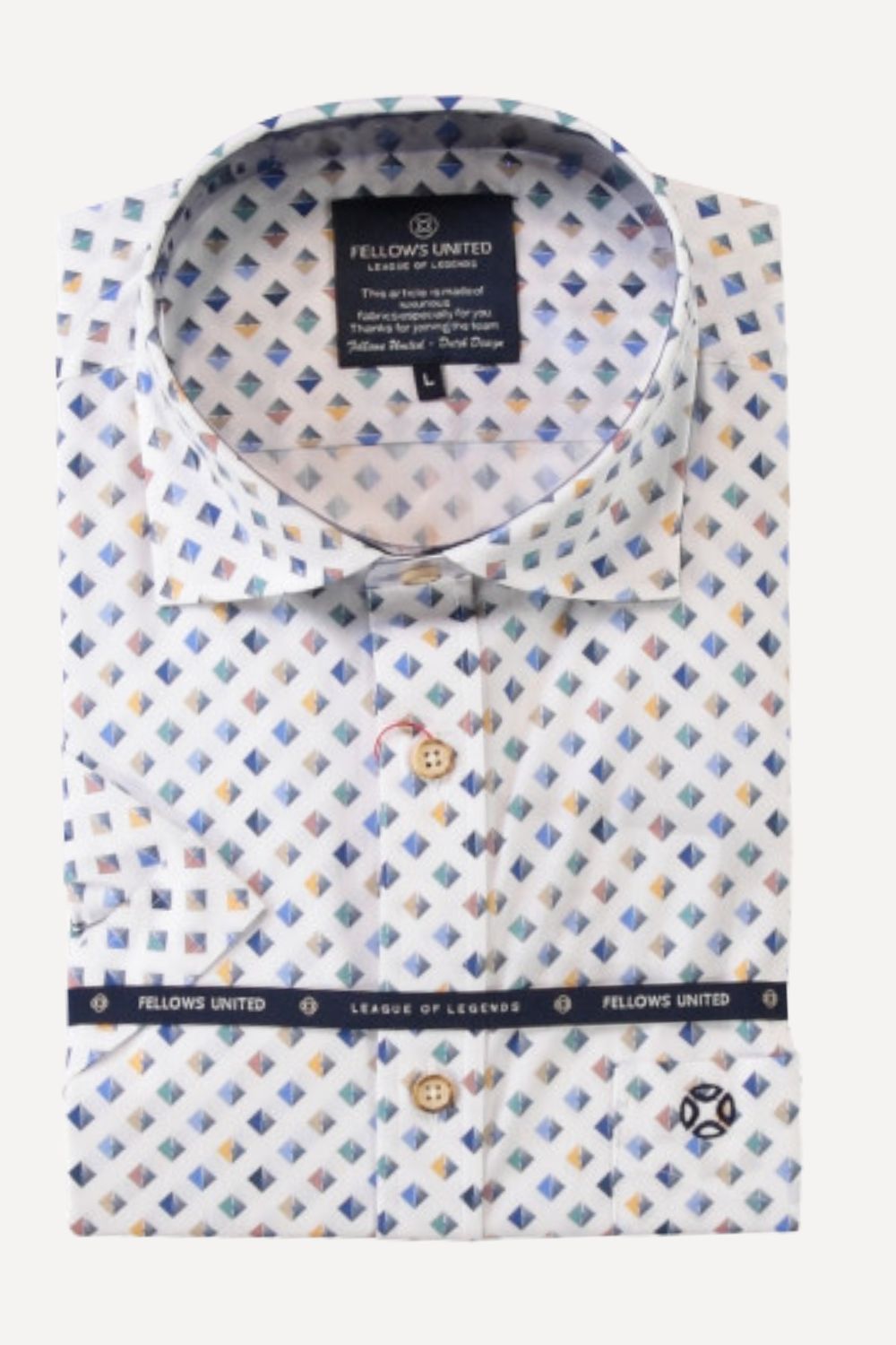 Fellows overhemd korte mouw