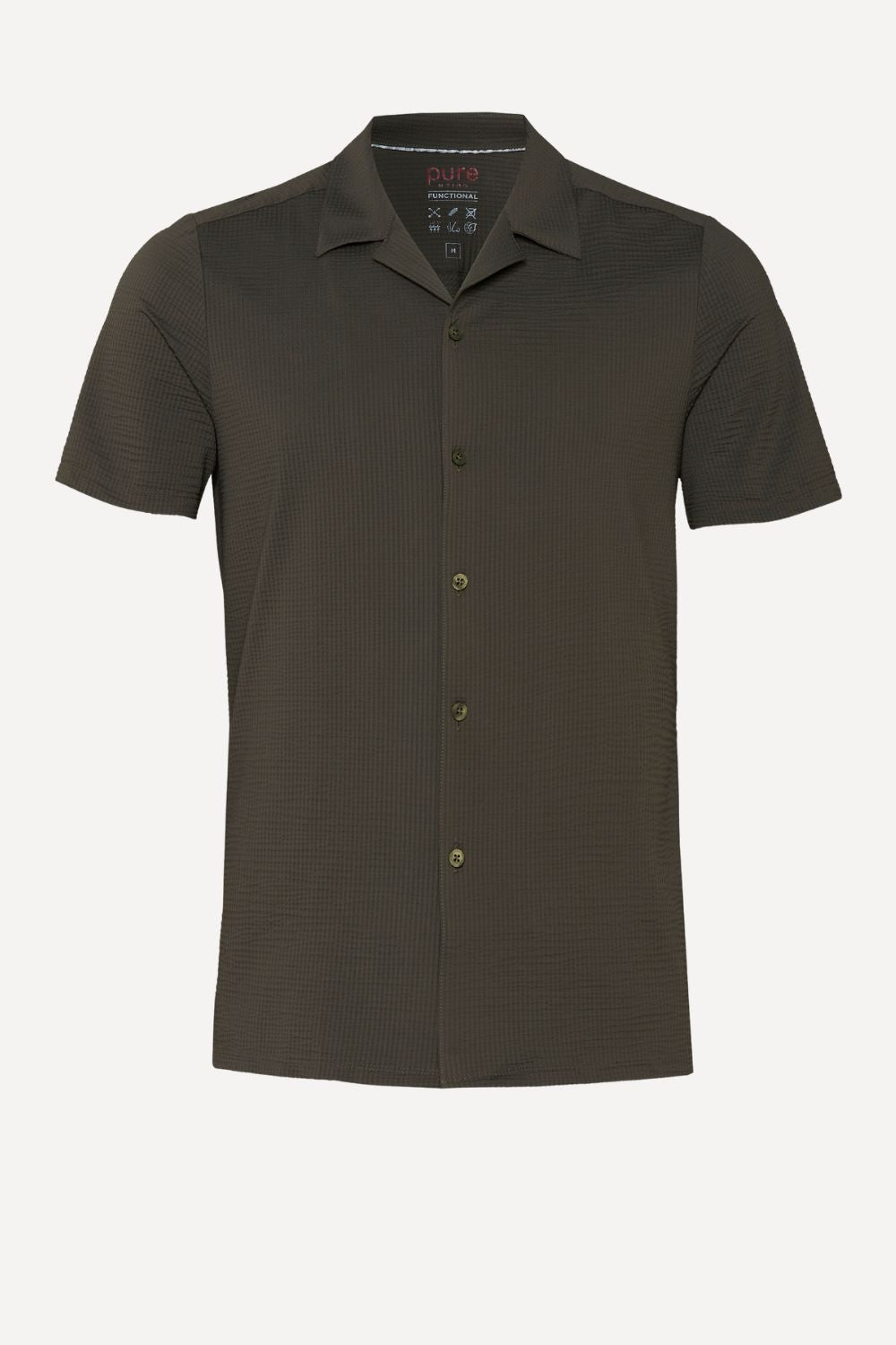 Pure overhemd korte mouw