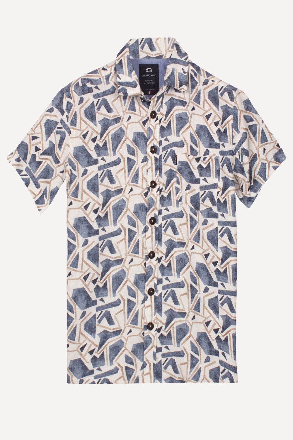 Giordano overhemd korte mouw
