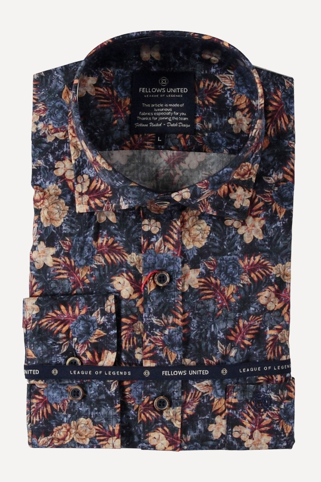 Fellows overhemd lange mouw