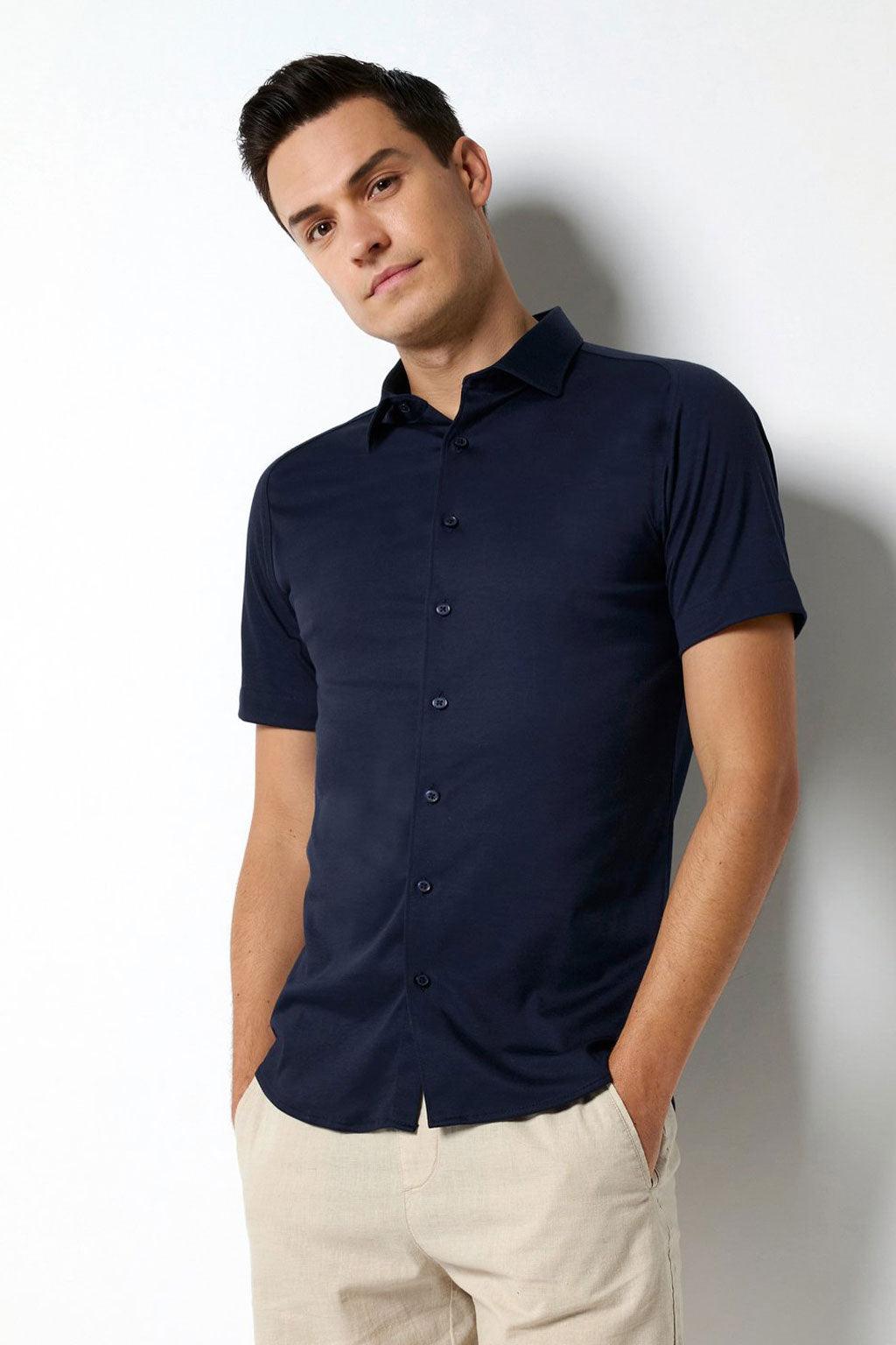 Desoto overhemd korte mouw - Big Boss | the menswear concept