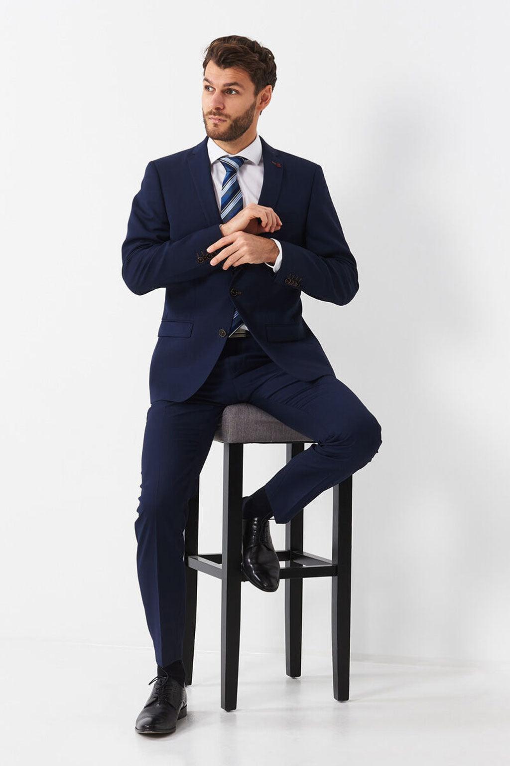 Roy Robson Slim pantalon blauw | Big Boss | the menswear concept