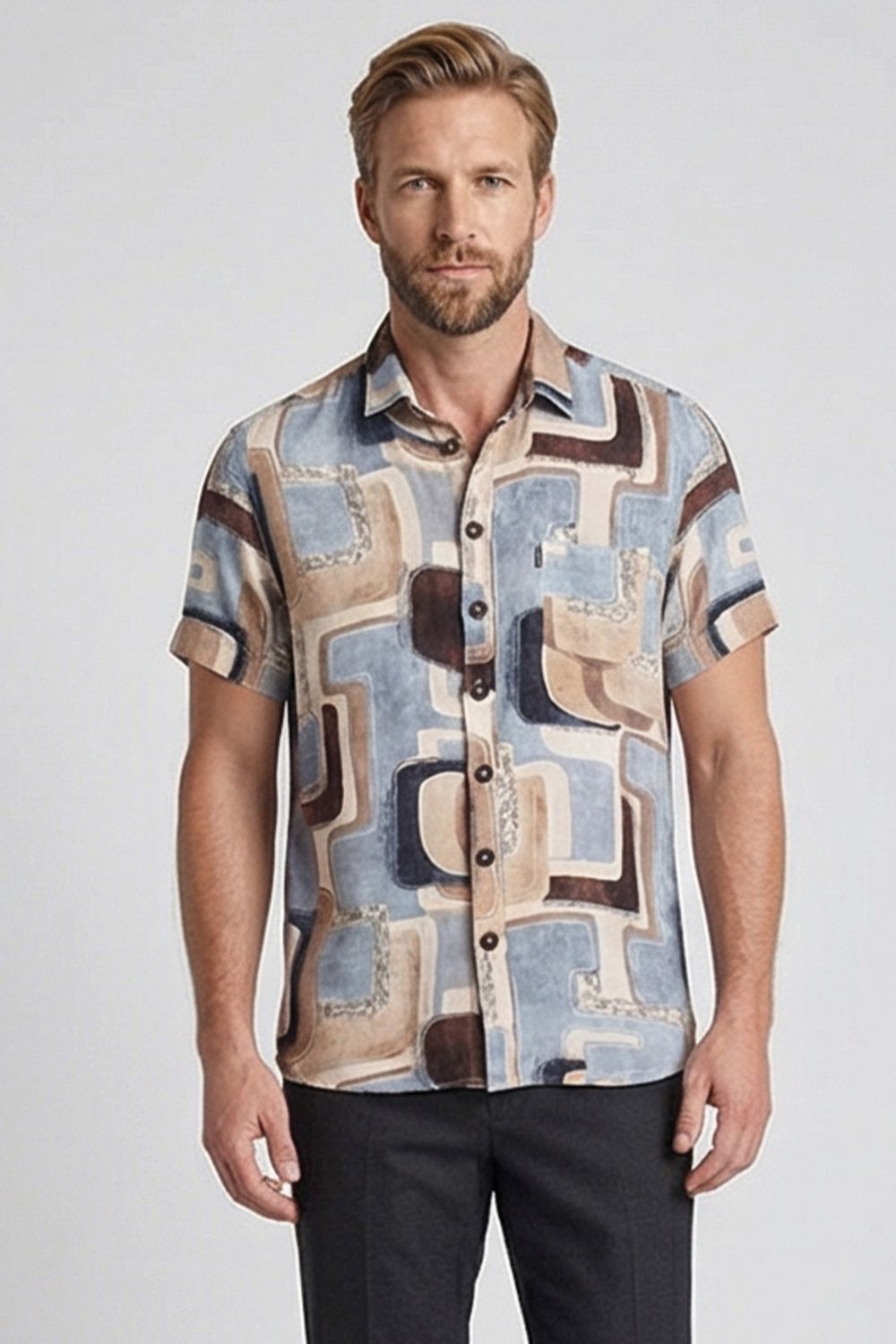 Giordano overhemd korte mouw