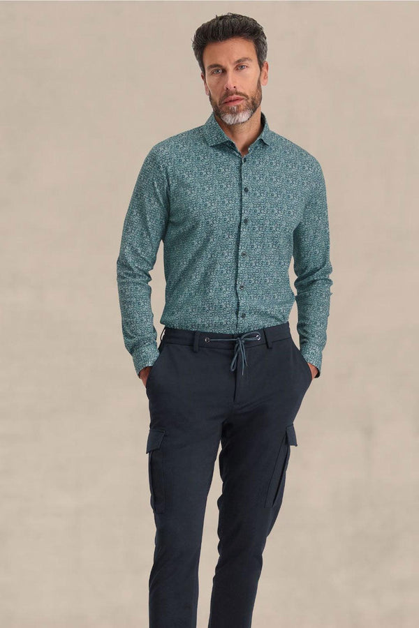 Blue Industry overhemd lange mouw - Big Boss | the menswear concept