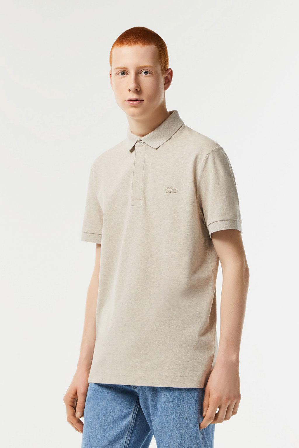 Lacoste polo big best sale logo